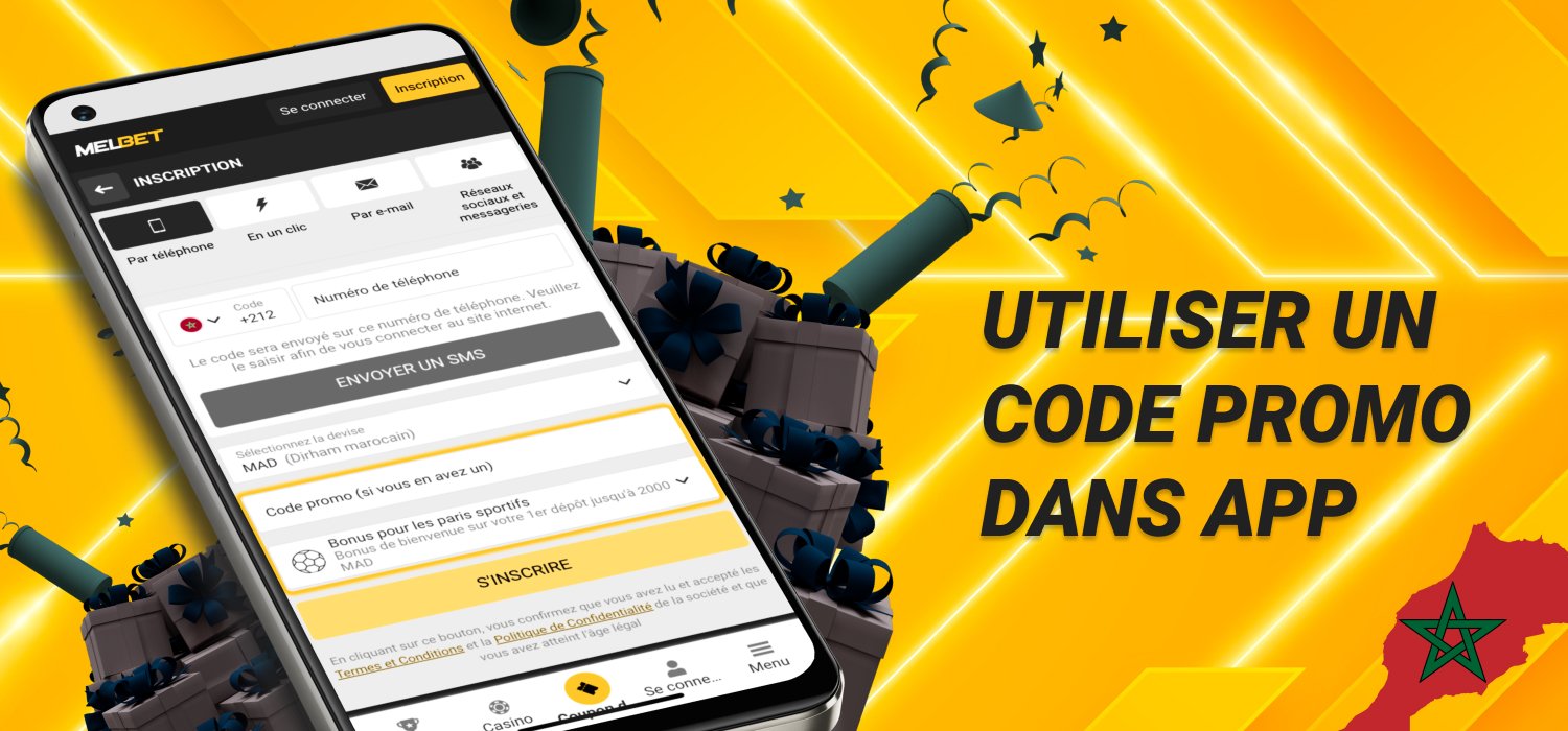 comment utiliser un code promo dans l'application