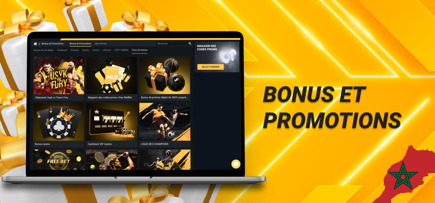 bonus et promotions melbet