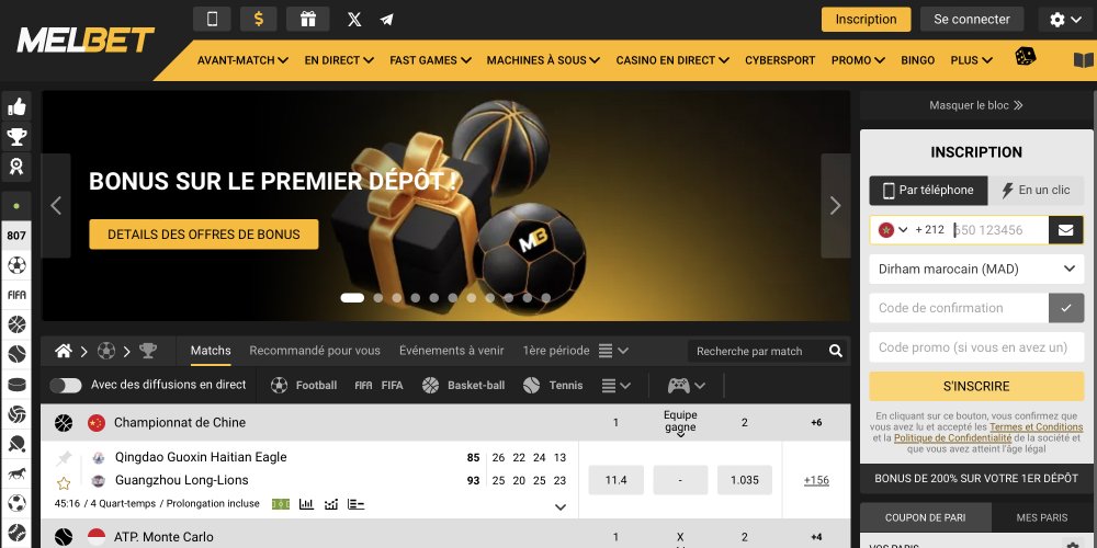 ouvrir le site du bookmaker