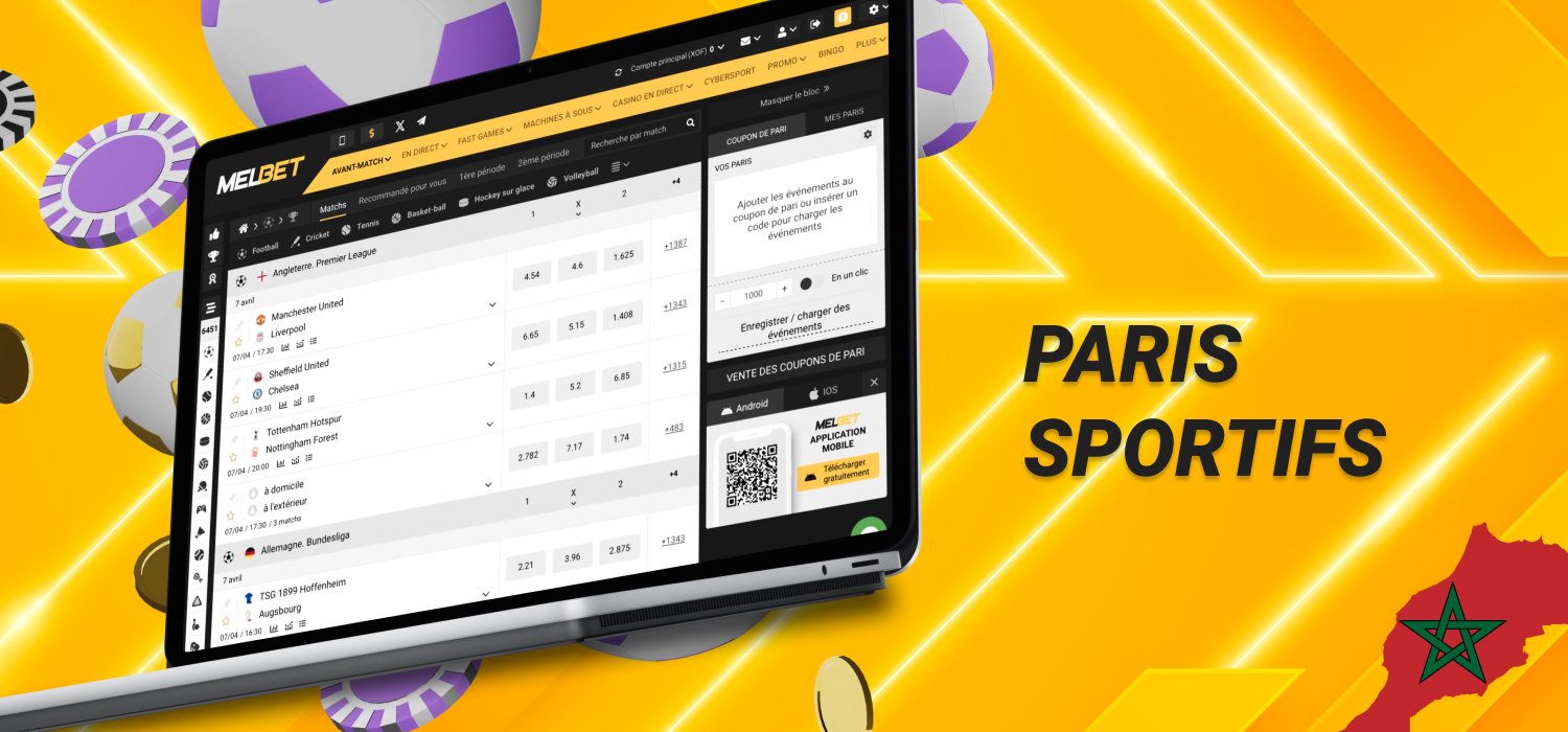 paris sportifs sur la plateforme melbet