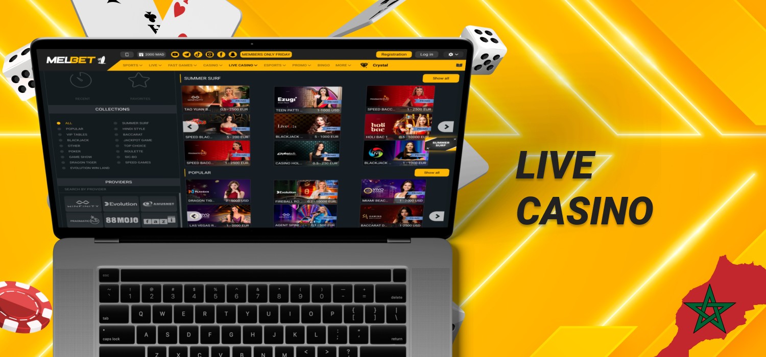 available live casino games