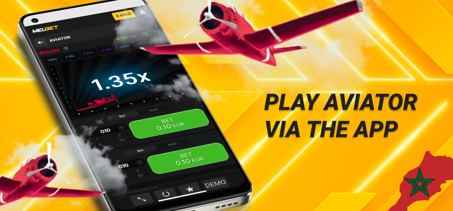aviator game on mobile device