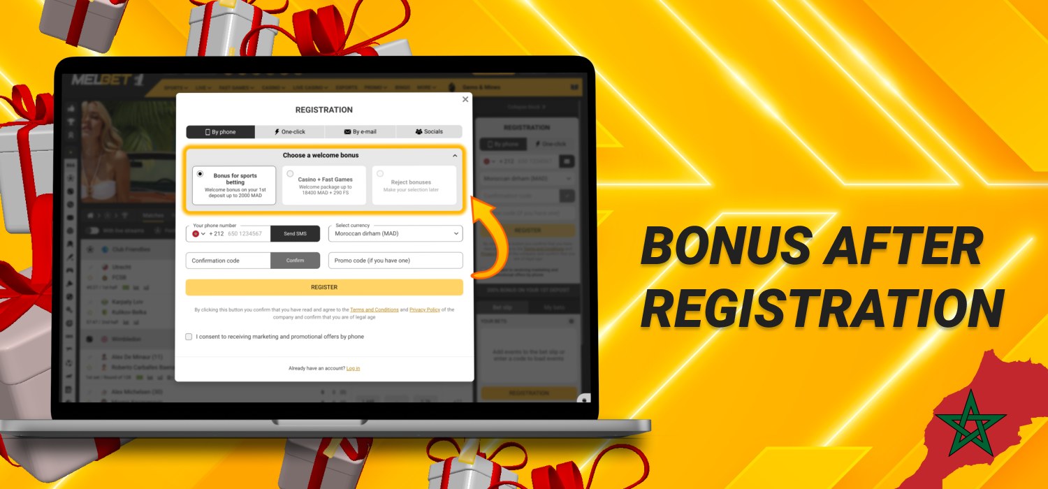 bonuses for registration