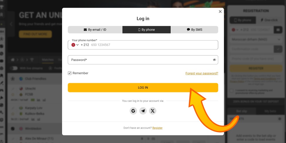 confirm login