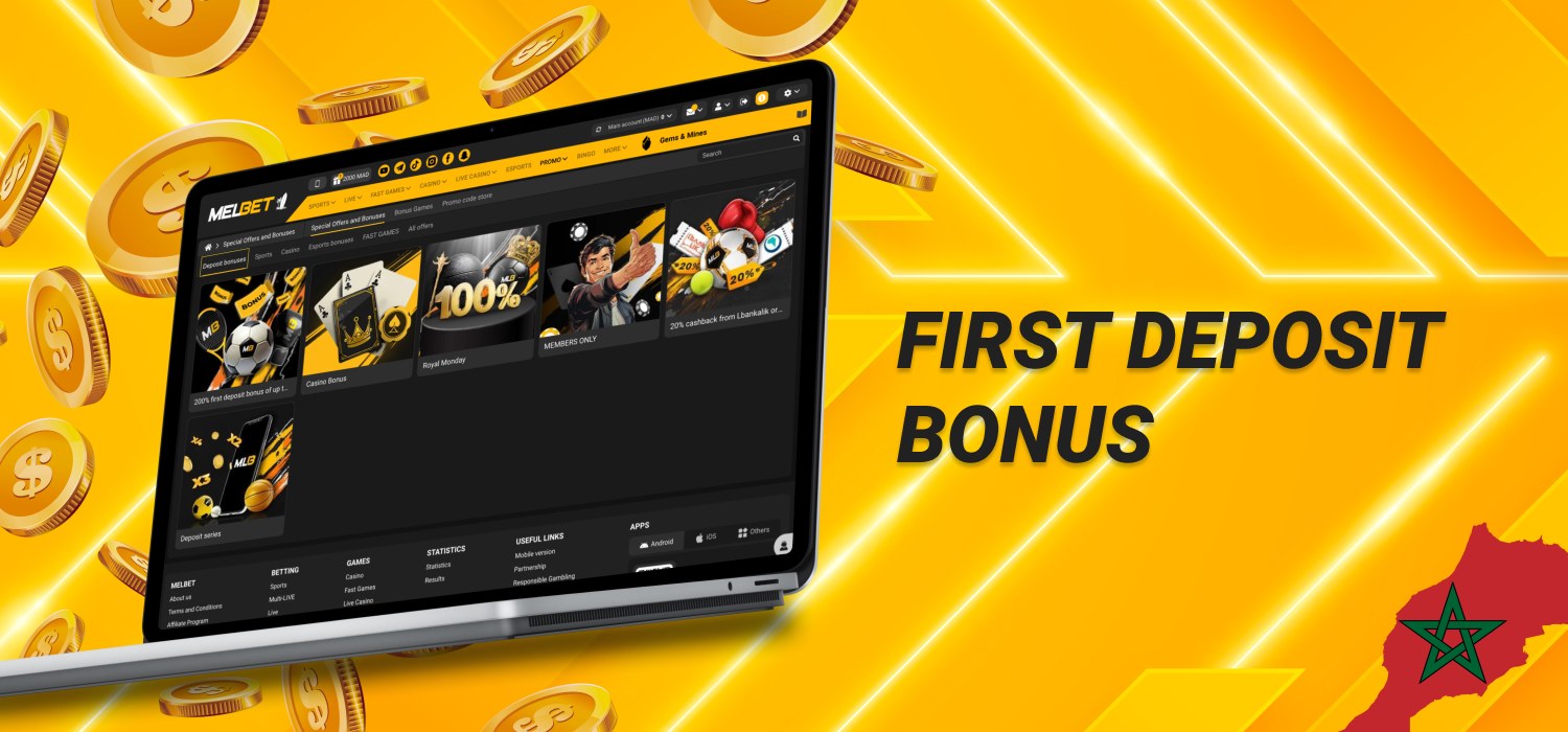 first deposit bonus