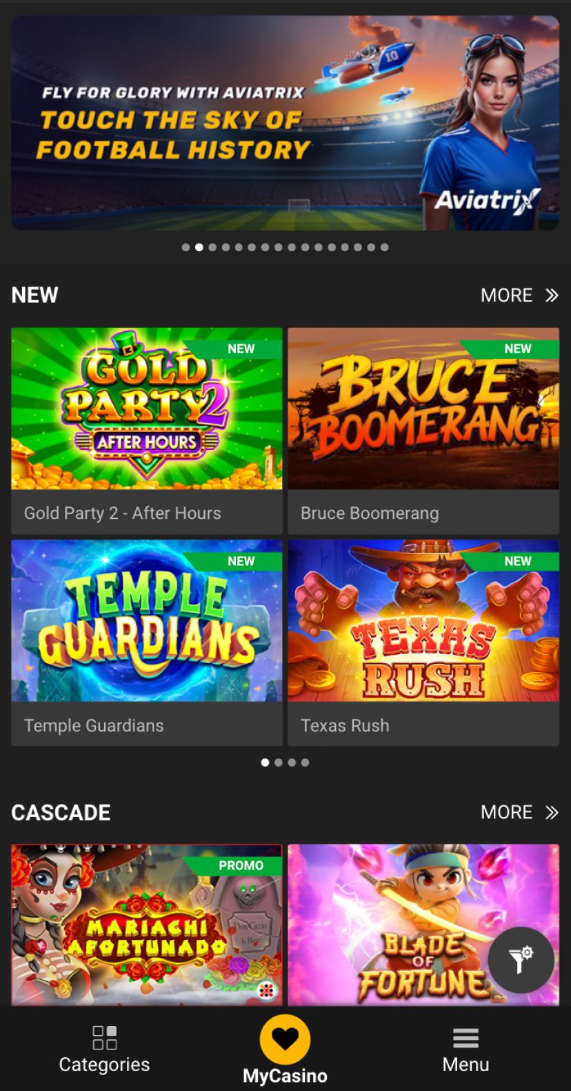 melbet casino page