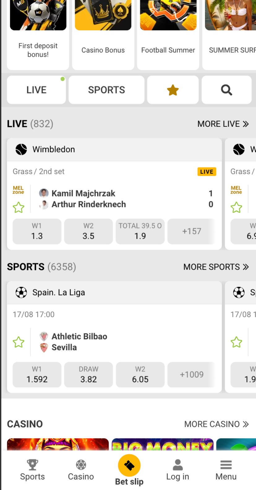 melbet sport
