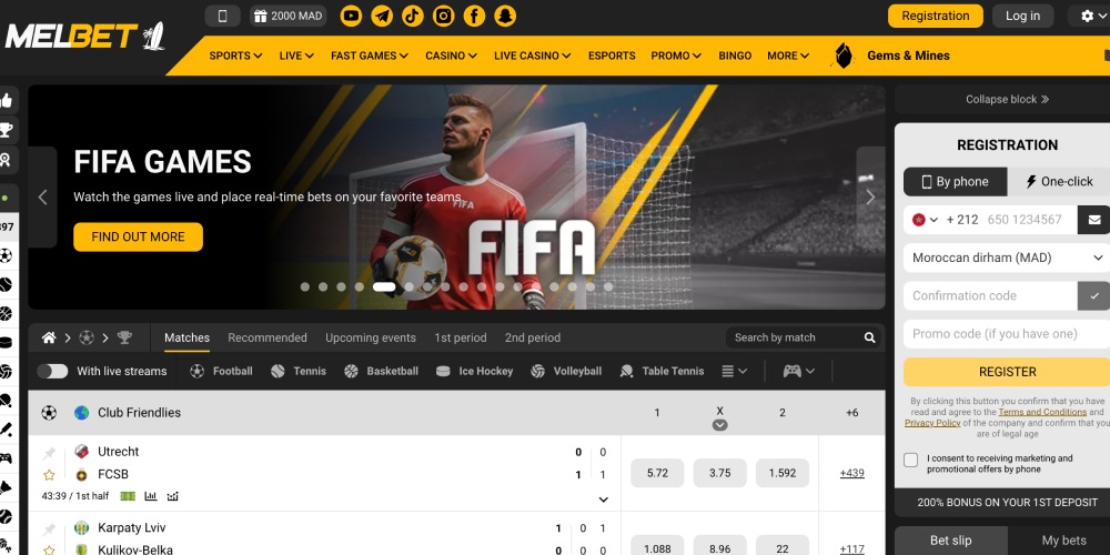 open the main website