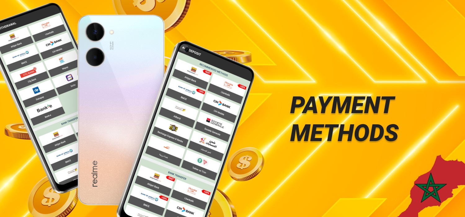 payment methods in mobile app