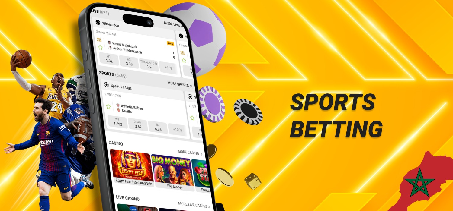 sport betting in mobile app