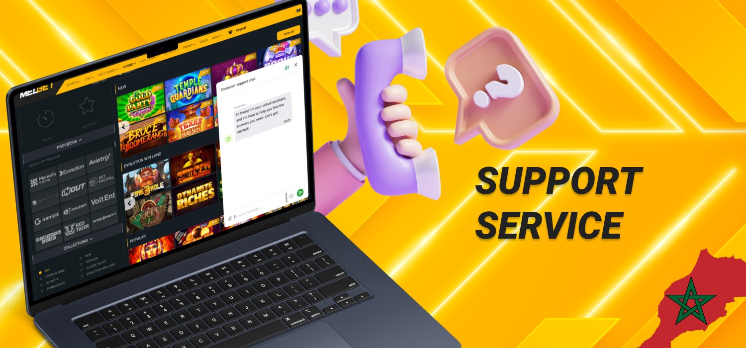 support on melbet